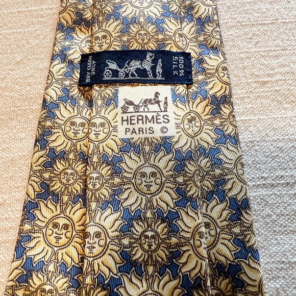 Hermes Sun Silk Necktie - Picture 5 of 5